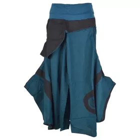 Jupe Culotte Auraj Évasée Noir à la Taille