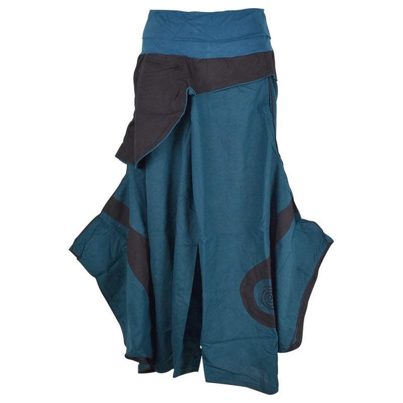 Jupe Culotte Auraj Évasée Noir à la Taille