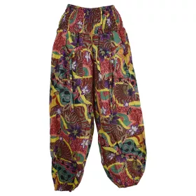 Pantalon Smocks Été Coton Fin Imprimé SPI-03