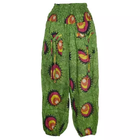 Pantalon Smocks Été Coton Fin Imprimé SPI-18