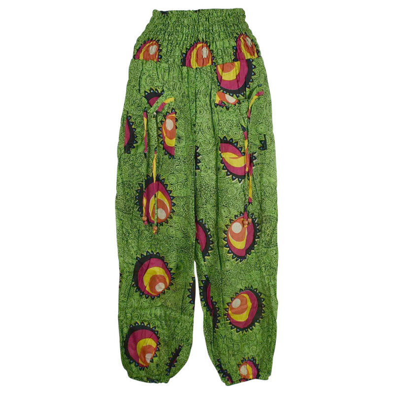 Pantalon Smocks Été Coton Fin Imprimé SPI-18
