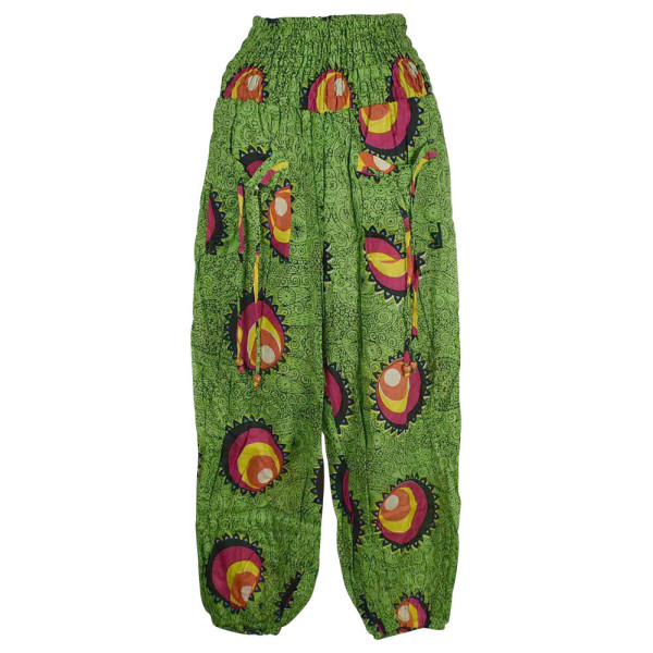 Pantalon Smocks Été Coton Fin Imprimé SPI-18