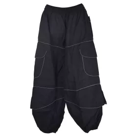 Pantalon Mixte Sarila Noir liseré Gris