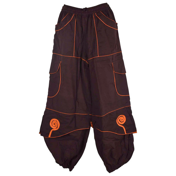 Pantalon Mixte Sarila Choco liseré Orange