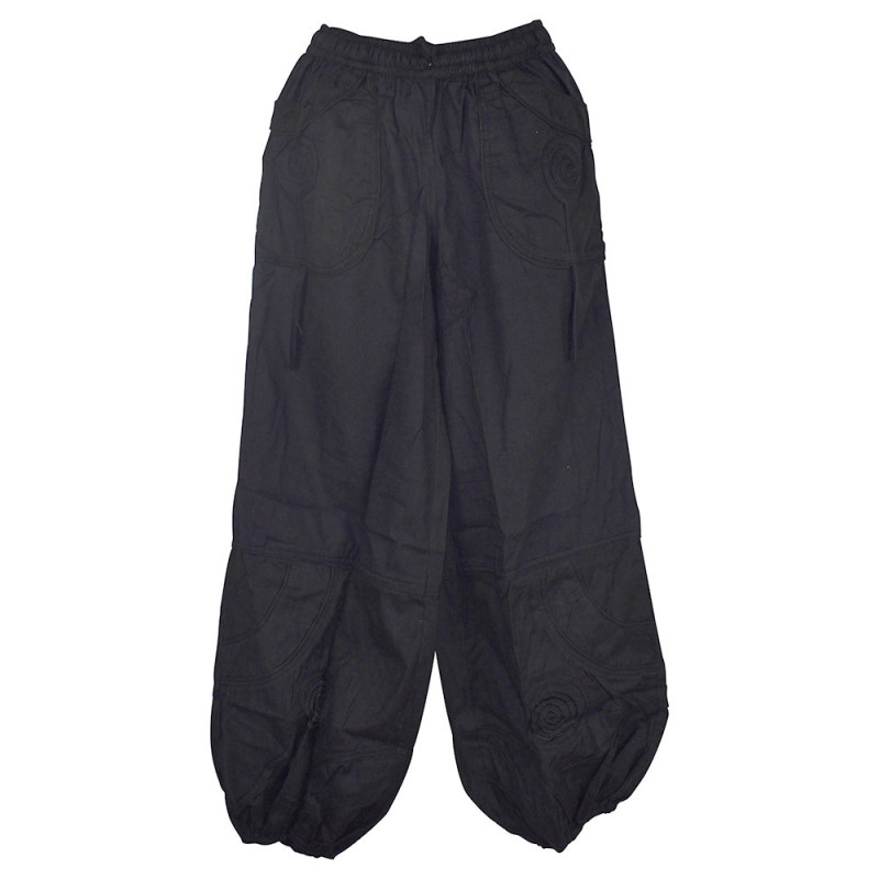 Pantalon Mixte Satna Coton Épais Noir