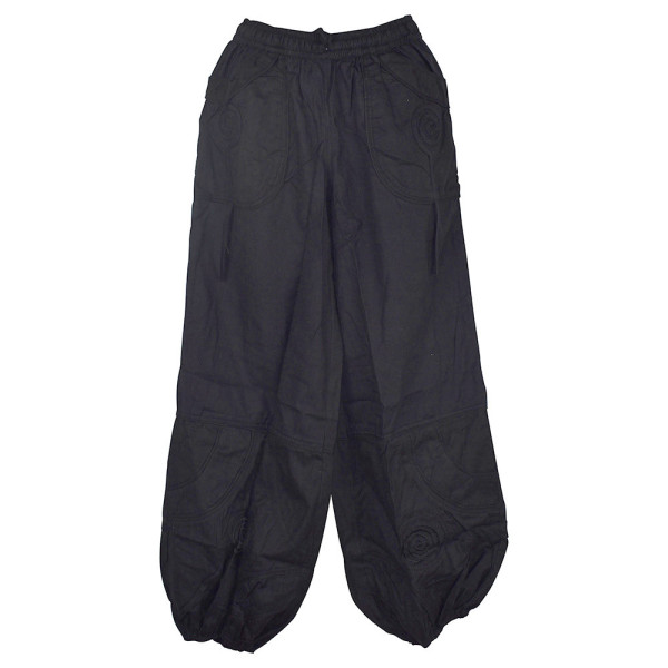 Pantalon Mixte Satna Coton Épais Noir