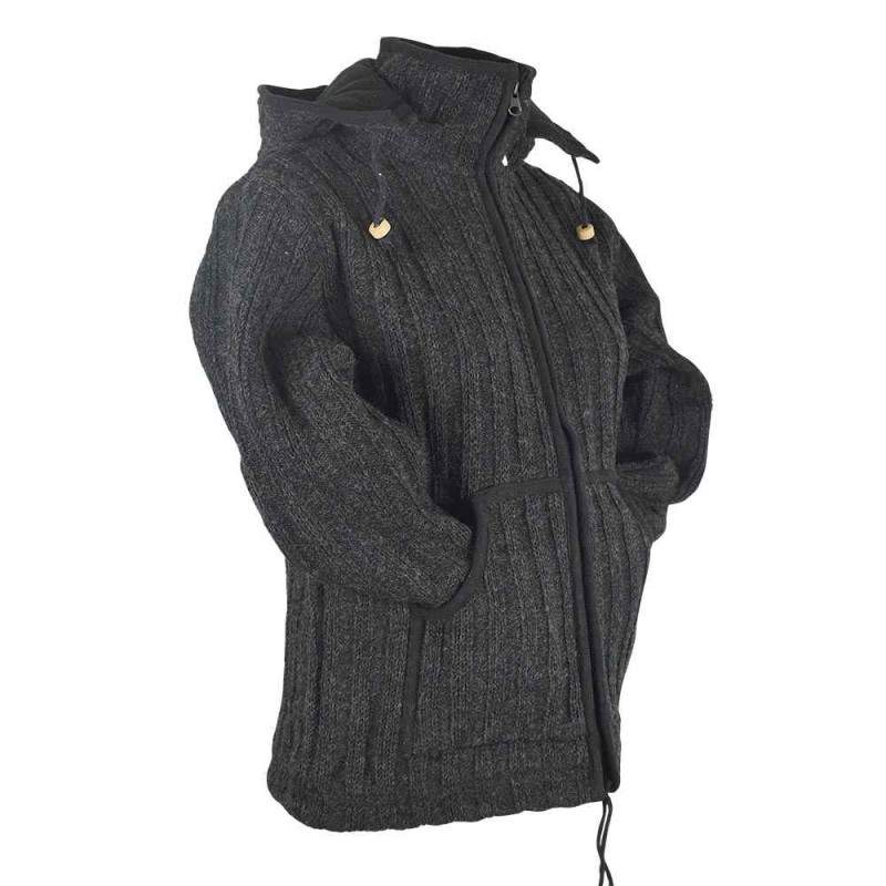 Veste Homme Saya Laine Anthracite