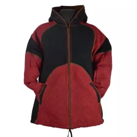 Veste Antaria Coupe Droite Bordeaux et Noir