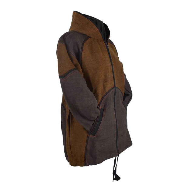 Veste Antaria Coupe Droite Choco et Gris