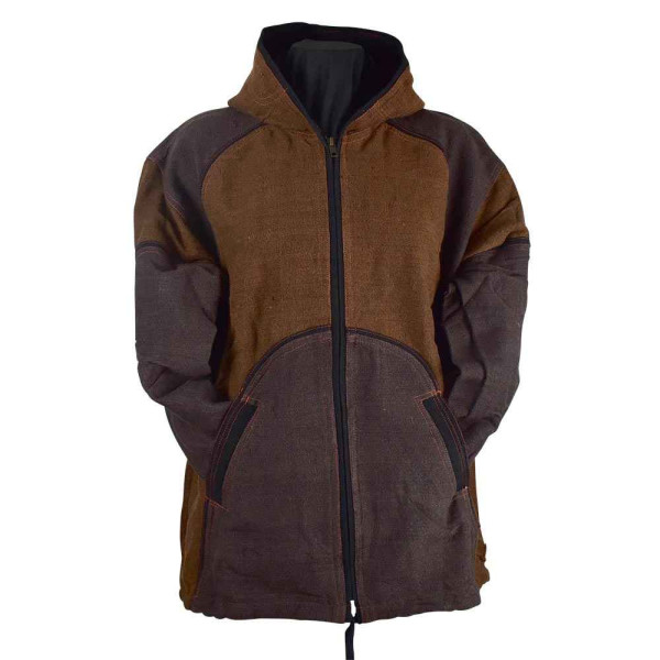 Veste Antaria Coupe Droite Choco et Gris