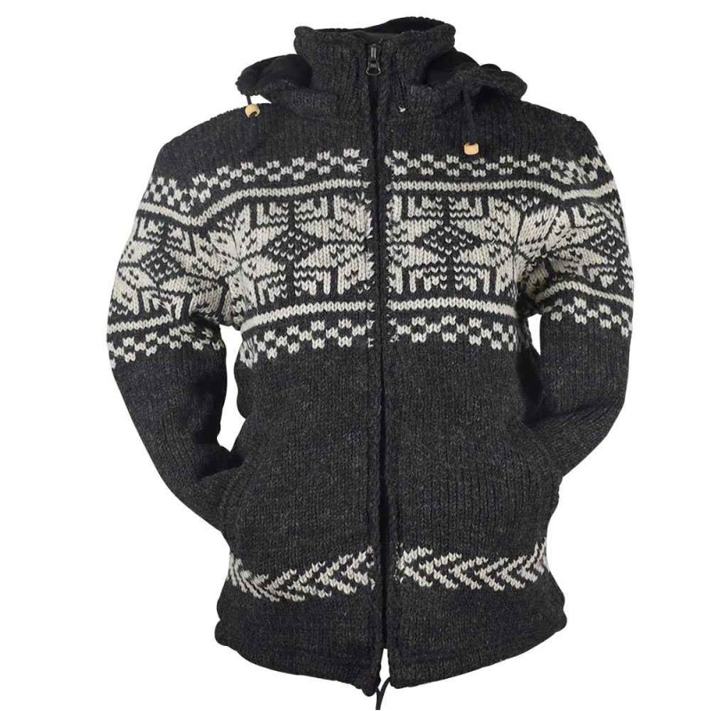 Veste Laine Mixte Kodari Tricot Jacquard
