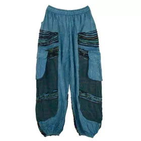 Pantalon Homme Padam Délavé Bleu