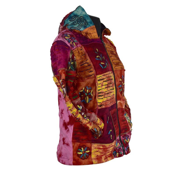 Veste Bamti Jersey et Polaire Batik Rouge