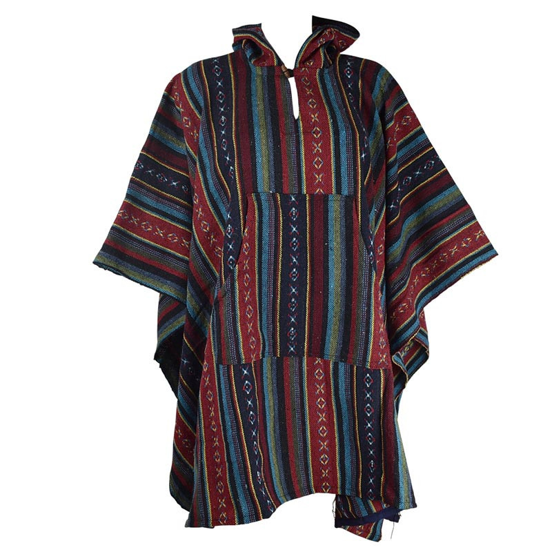 Poncho Mixte Jahadi Coton Épais Multicolore Poncho Mixte Jahadi Coton Épais Multicolore