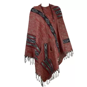 Poncho Femme Turang Motif Graphique