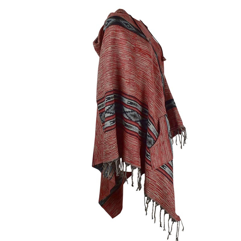 Poncho Femme Turang Motif Graphique