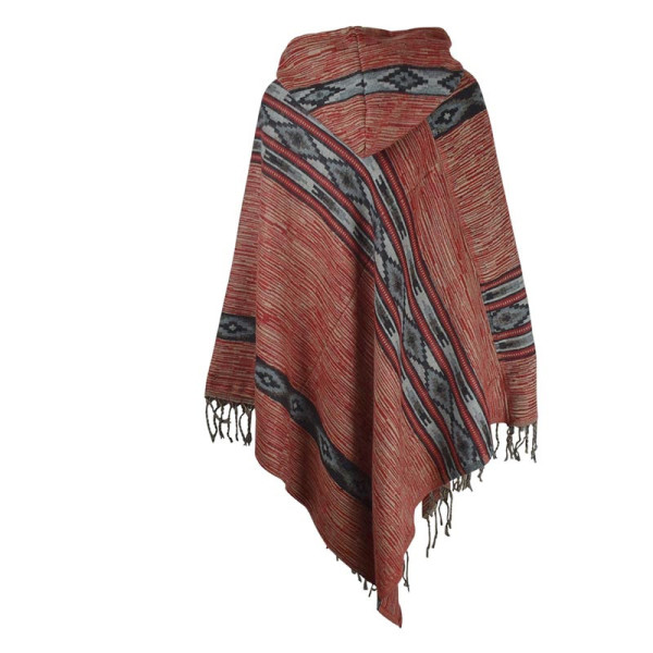 Poncho Femme Turang Motif Graphique