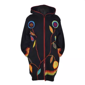 Manteau Tree of Life en Jersey et Polaire