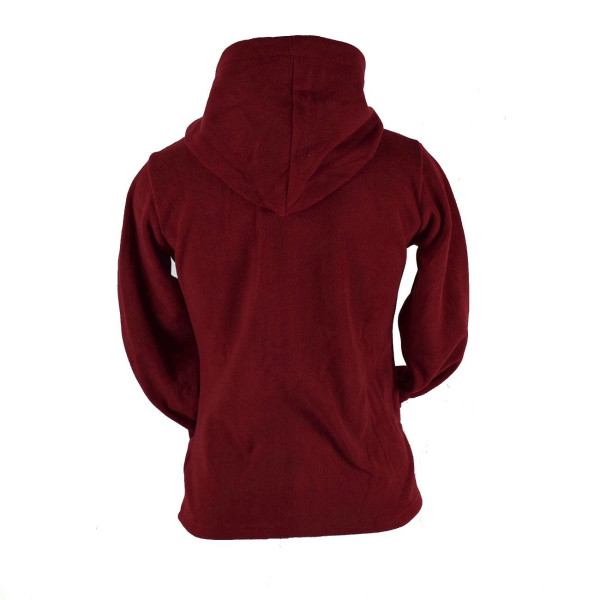 Veste Piryana Polaire Capuche Bordeaux