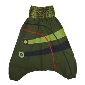 Sarouel Femme Akola Coton Artisanal Kaki