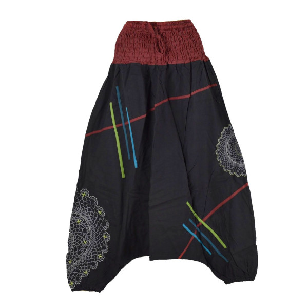 Sarouel Femme Pachora smocks Coton du Népal