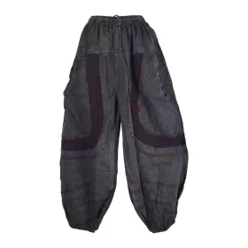 Pantalon Pokur Été Coton Stonewash Noir