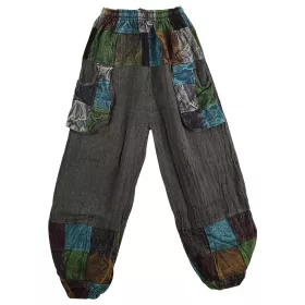 Pantalon Karwa Maille Coton Patch Ton Gris