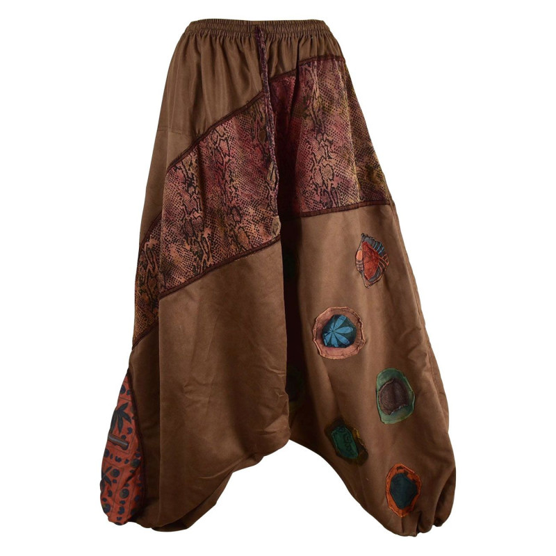 Sarouel Ethnique Hiver Ketra Choco Sarouel Ethnique Hiver Ketra Choco