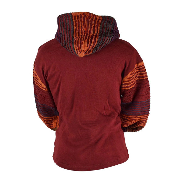 Veste Tundi Jersey Bordeaux et Polaire Douce