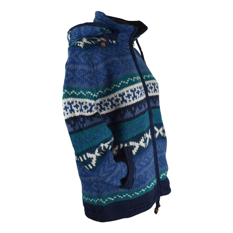 Veste Monko Tricot Laine Doublé Polaire