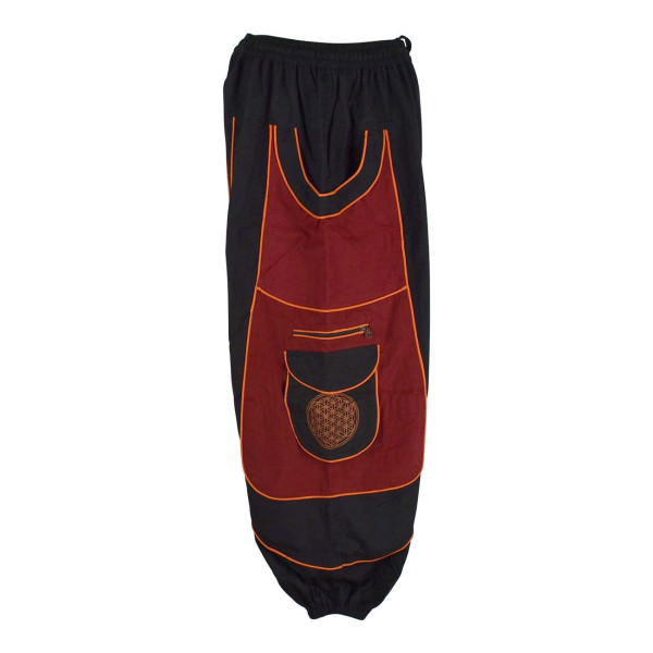 Pantalon Jolka Coupe Ample Noir et Rouge