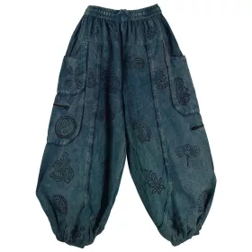 Pantalon Homme Dharan Imprimé Ethnique Pétrole