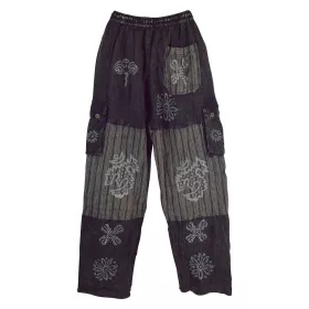 Pantalon Homme Tangla Délavé Artisanal Noir