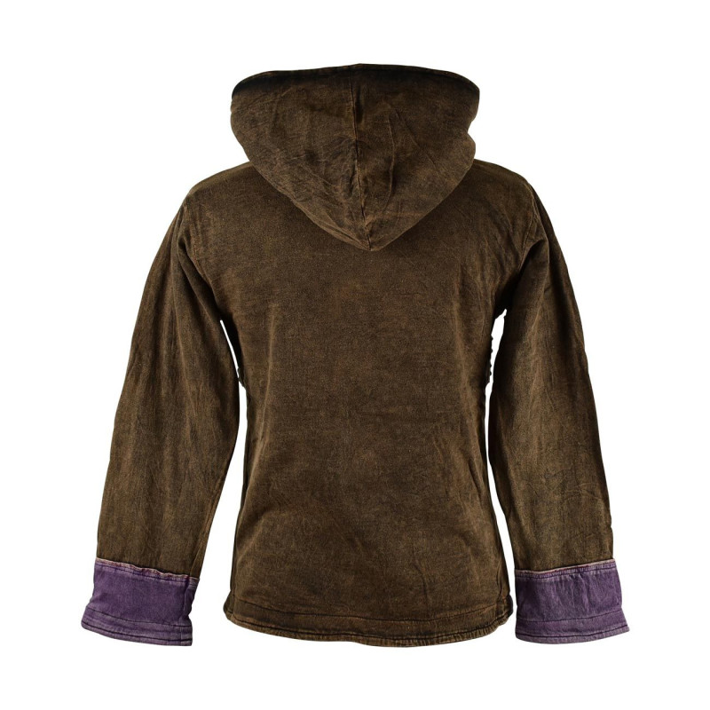 Sweater Femme Derai Jersey Stonewash et Polaire