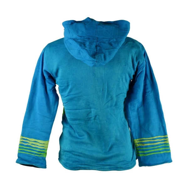 Sweater Capuche Femme Yupia Turquoise