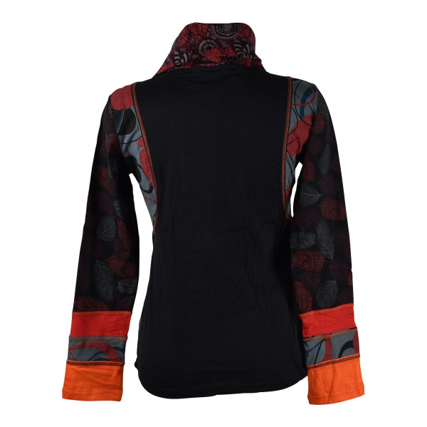 Tee-Shirt Ethnique Sitla Femme Col Montant