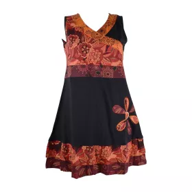 Robe Courte Jamti Imprimé Floral Rouge