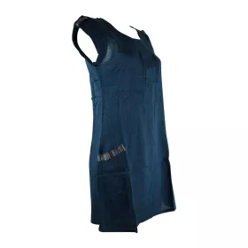 Robe Courte Jabra Coton Khadi Uni Petrole