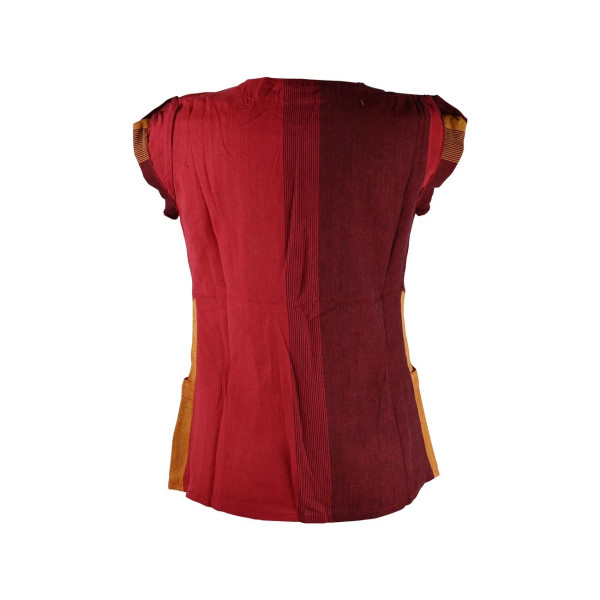 Blouse Coton Artisanal Kedhary Rouge