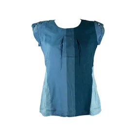 Blouse Coton Artisanal Kedhary Bleu