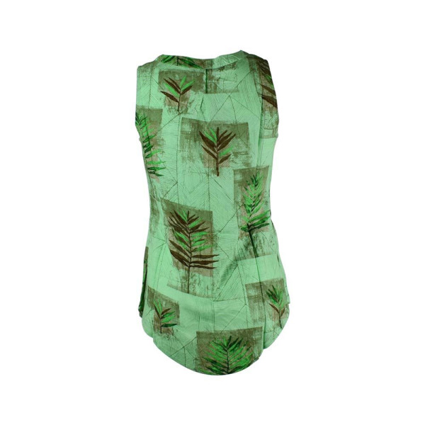 Blouse Sans Manche Imprimé Bobei Vert Tendre