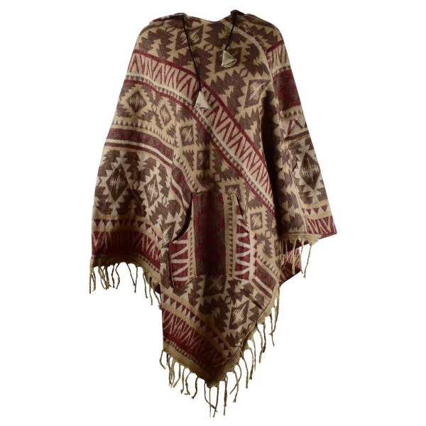 Poncho Femme Gonvar Imprimé Graphique