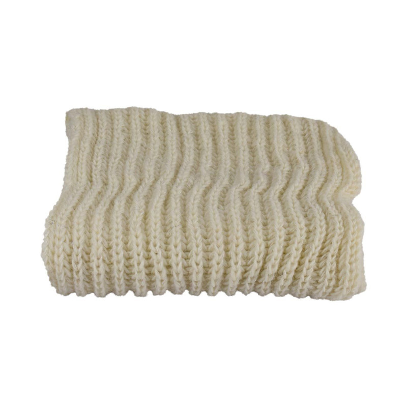 Écharpe Tube Laine et Mohair Écru