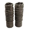 Jambières Laine Tricot Chutia Brun Naturel