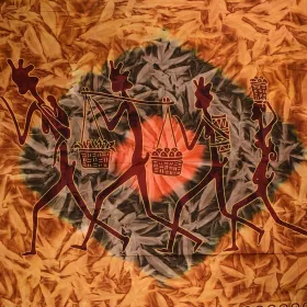 Tenture Murale Tribal Marron 210X240 cm