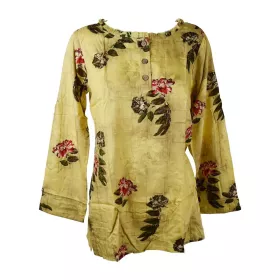 Tunique Mahoba Ton Jaune et Floral