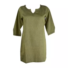 Tunique Khadi Coton Artisanal Vert Clair