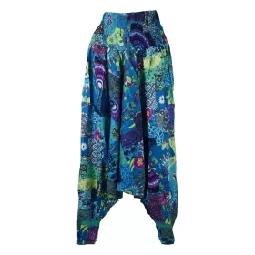 Sarouel 3 en 1 Janati Patch Bleu Smocks à la Taille