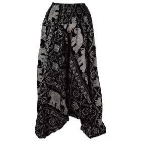 Sarouel Bodrah Smocks à la Taille Noir