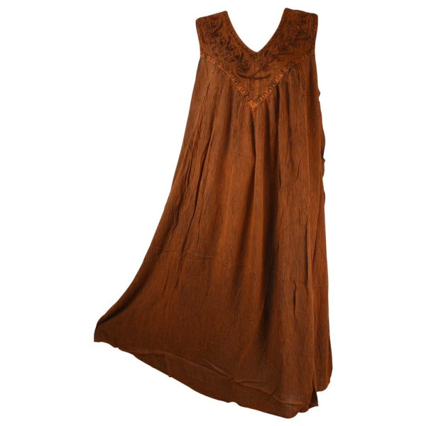 Robe Longue Ample Tusura Ton Marron